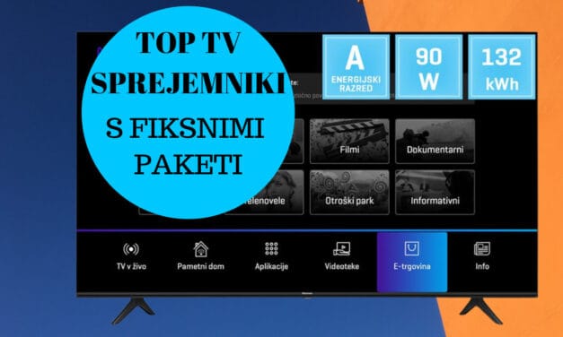 Top TV SPREJEMNIKI za naročnike fiksnih storitev Telekoma Slovenije